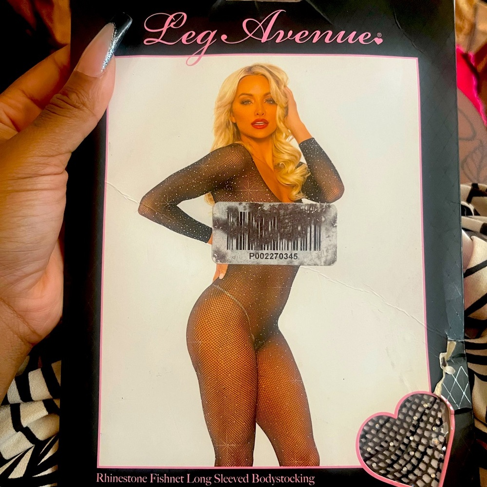 Rhinestone lingerie onesie
